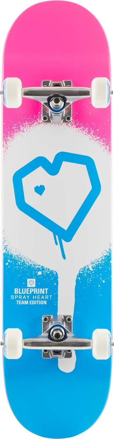 Blueprint Spray Heart V2 Komplet Skateboard - Skateboards