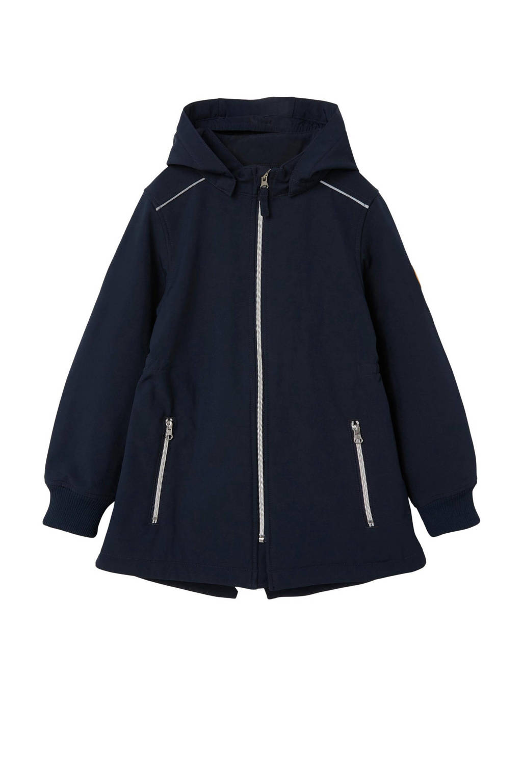 NAME IT softshell jas NKFALFA van polyester donkerblauw