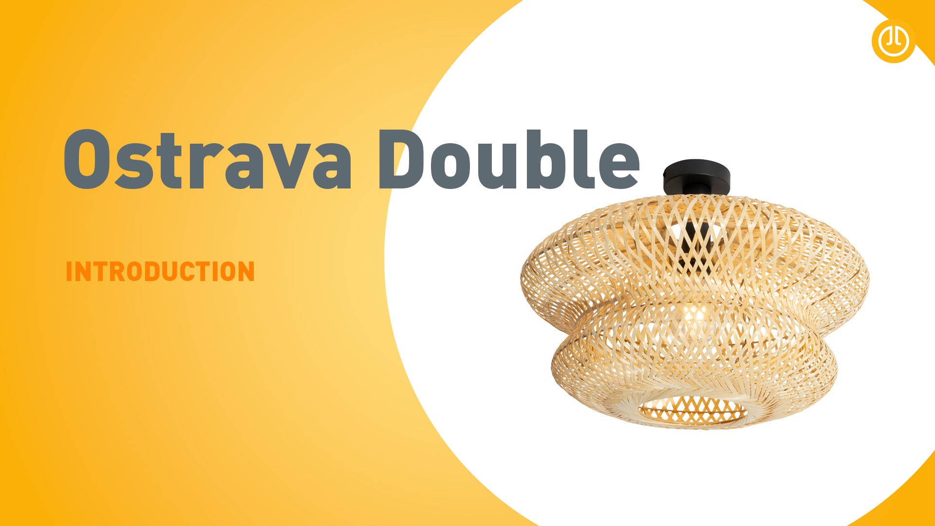 Oosterse plafondlamp bamboe - Ostrava Double