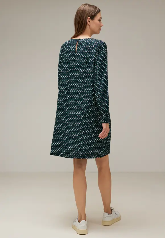 Viskosekleid mit Muster - gentle green