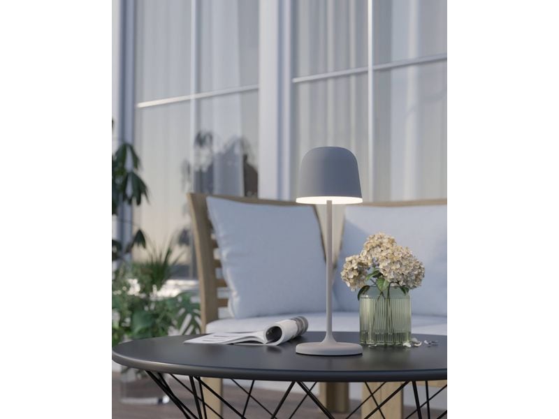 EGLO Leuchten Akku-Tischleuchte MANNERA 2.2W, 34 cm, Grau Tischleuchte