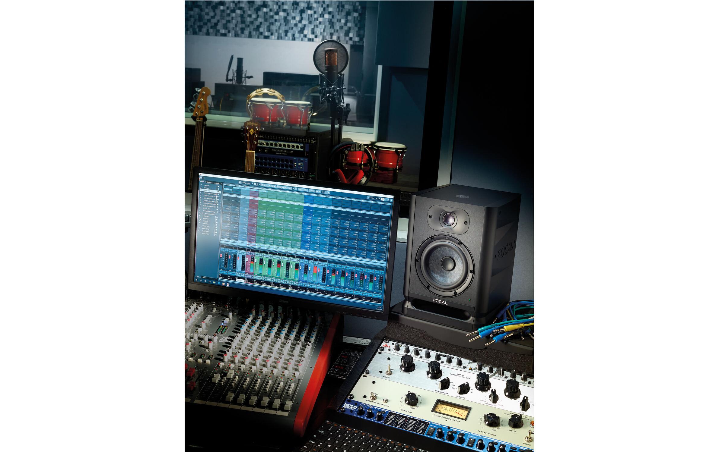 Studiomonitor Alpha 50 Evo Schwarz<br>Professioneller Proximity Control Lautsprecher