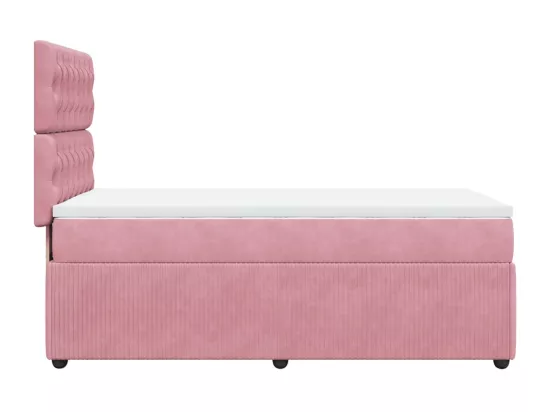 Sommier à lattes de lit avec matelas Rose 90x190 cm Velours