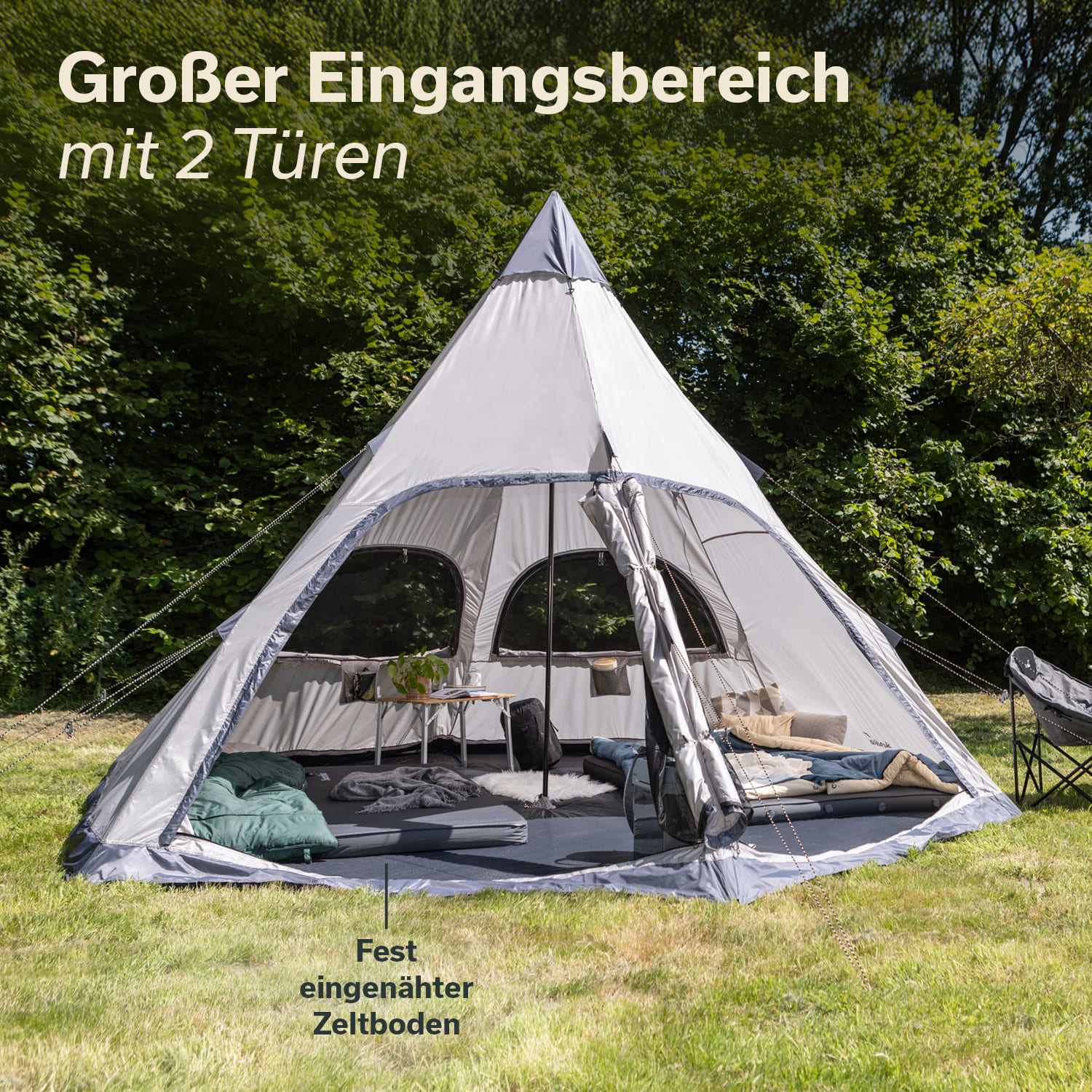 Skandika Hetta 460 Protect tent - Beige