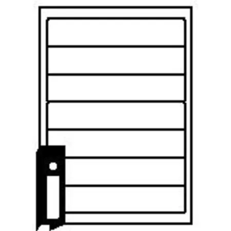 labelmedia Etiketten 25 Blatt, 192 x 38 mm, 175 Stück