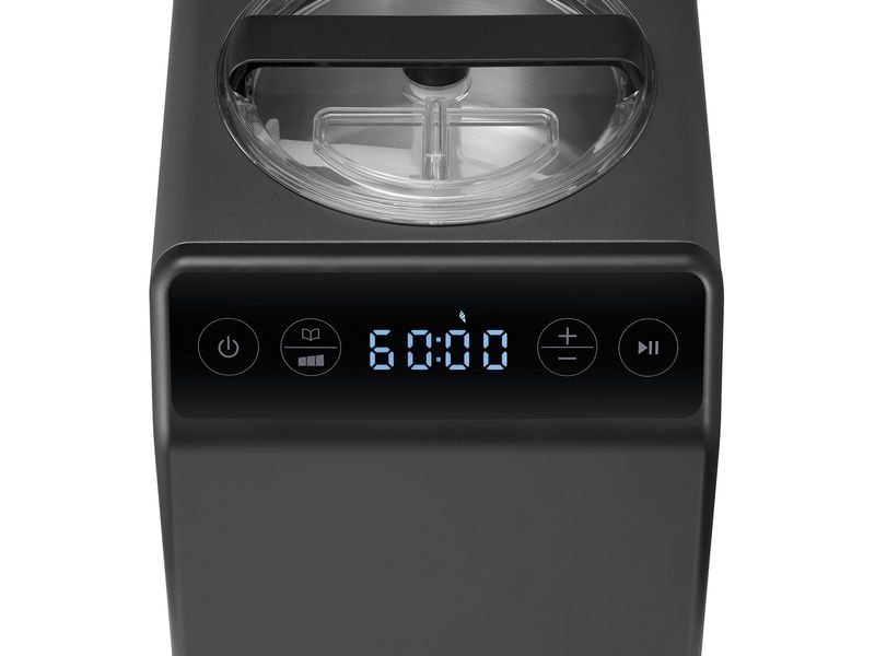 Graef Glacemaschine IM 706 2 l, Schwarz Eismaschine mit Joghurtfunktion