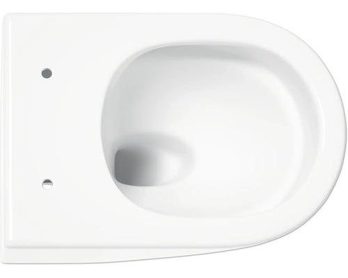 Jungborn wandclosetset FOUR 51 H, randloos, verhoogd, glanzend wit, met toiletzitting en softclose-mechanisme