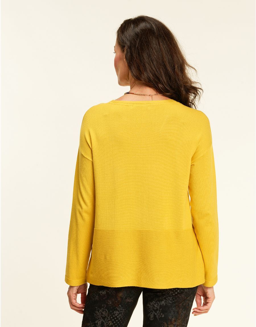 Pull tunique ocre