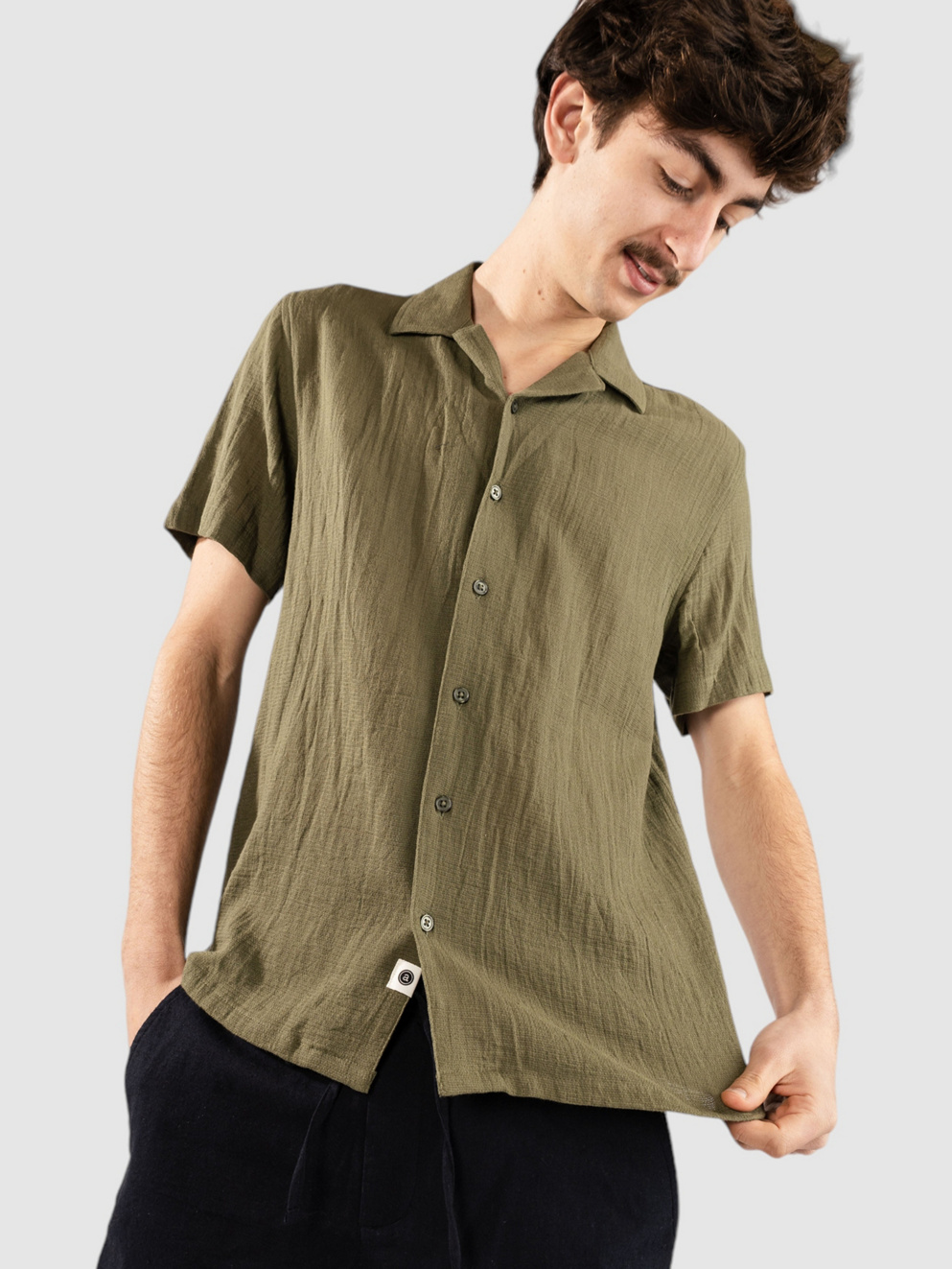 Anerkjendt Akleon Structure 3 Shirt deep lichen green