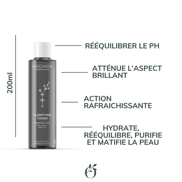 Mádara Lotion Tonique Purifiante 200 mL
