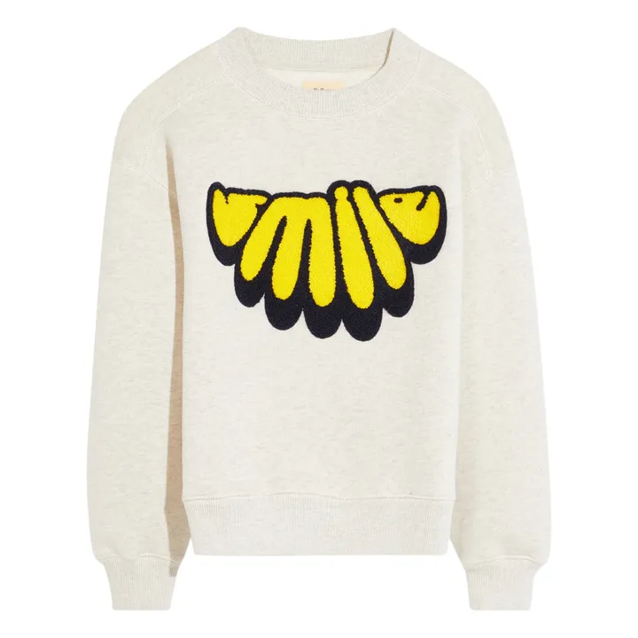 Bellerose Sweat Fadol Smile | Gris chiné