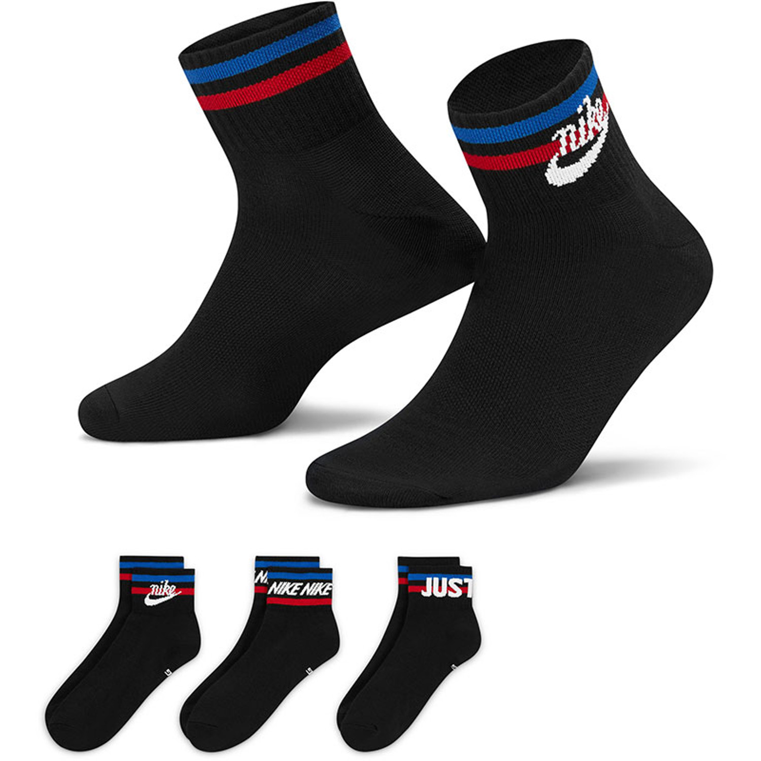 Nike Everyday Essential Ankle Socks - 3 Pack