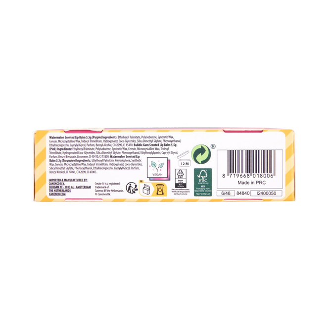 Create it! - 3er Set Lippenbalsam - Trinkbecher