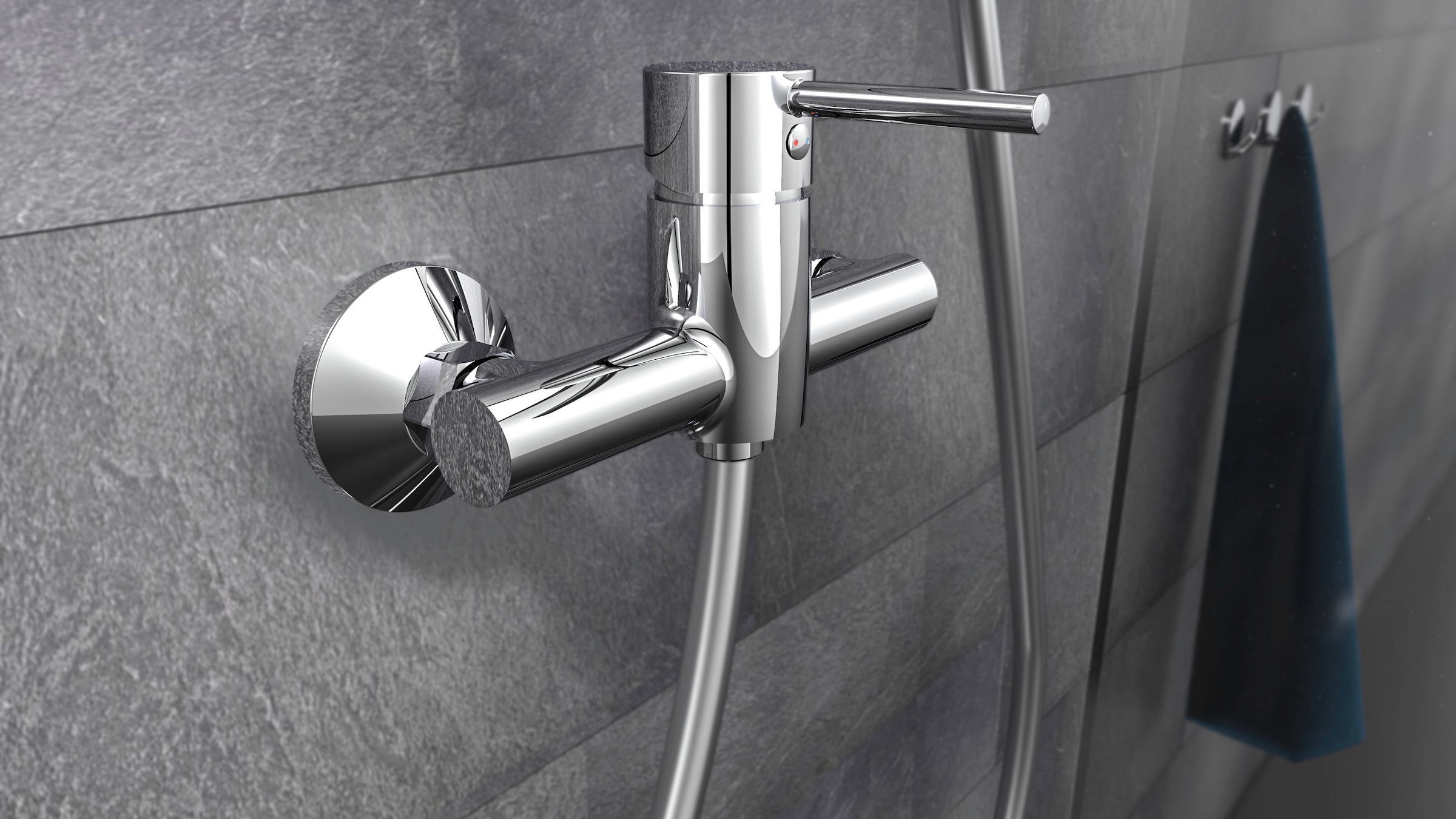 Schütte Duscharmatur »Laurana« Wasserhahn Bad, Mischbatterie Dusche in Chrom
