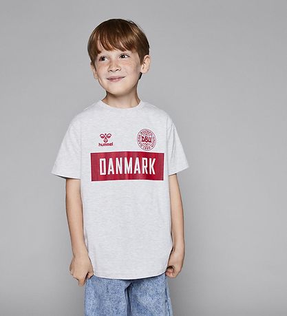 Hummel T-shirt - DBU - hmlHooray - Gråmeleret