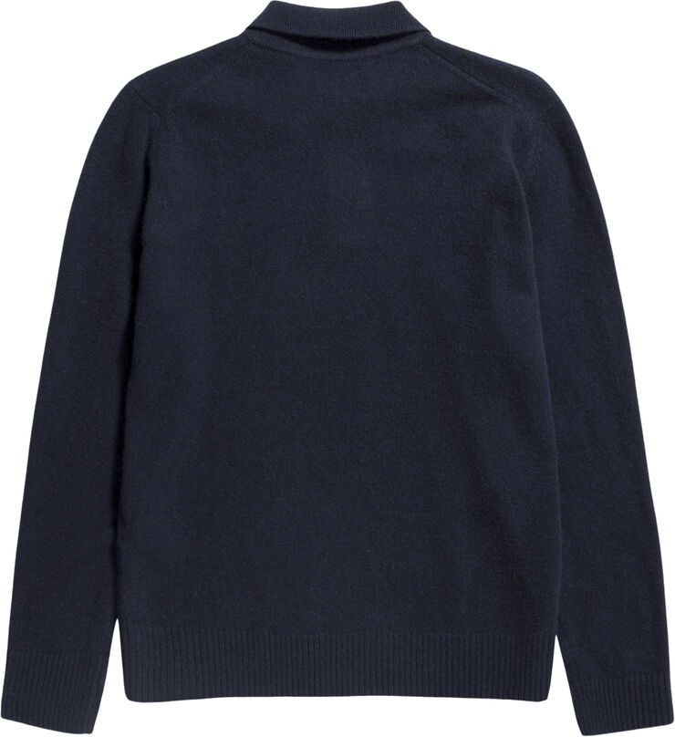 Norse Projects Norse Standard Merino Lambswool Polo Blå