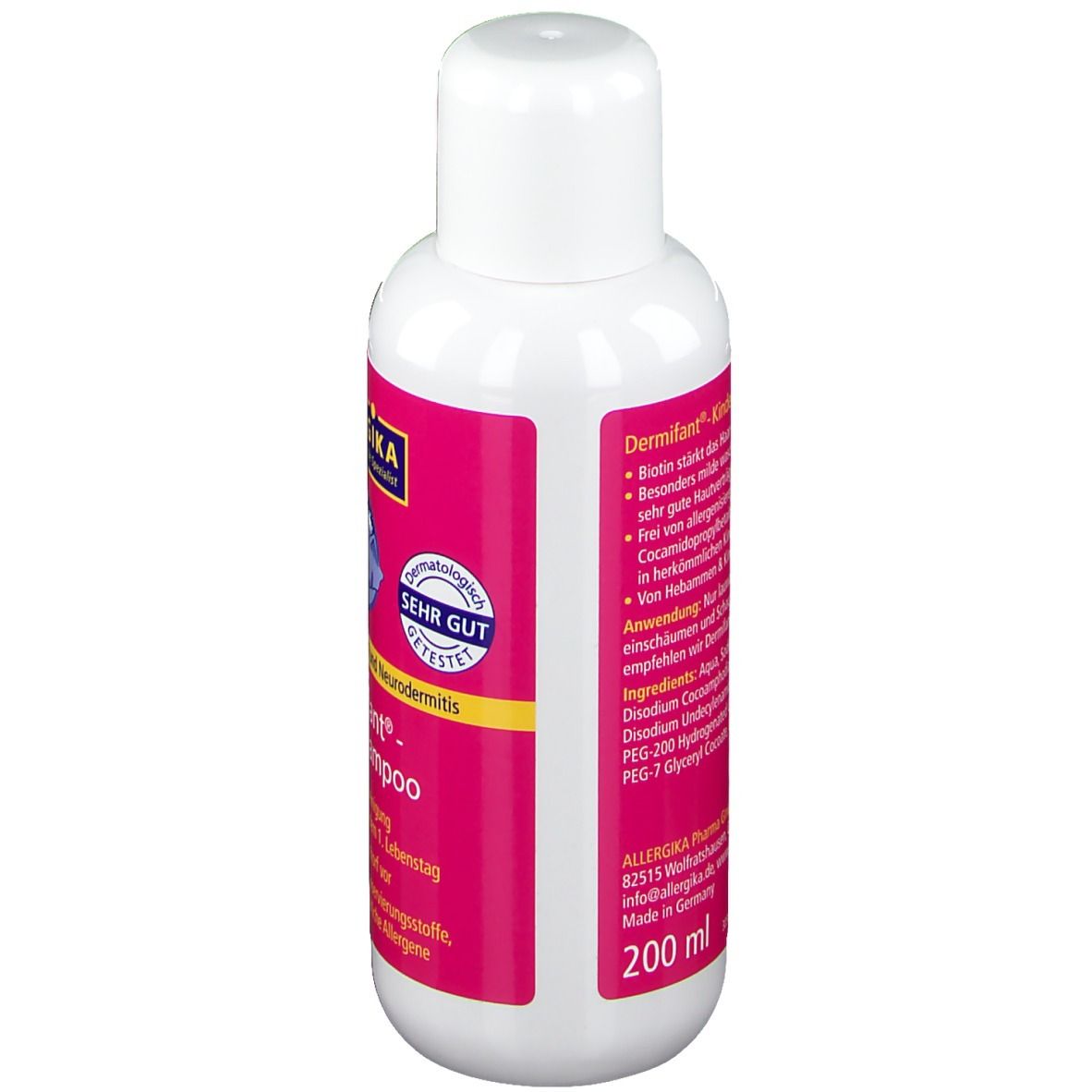 Dermifant® Kindershampoo - Milde, tägliche Reinigung bei Neurodermitis, Juckreiz und trockener, schuppiger Haut