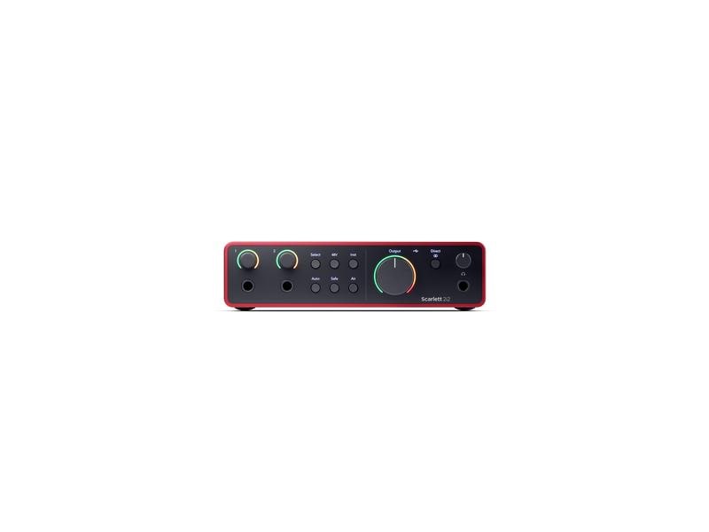 Focusrite Audio Interface Scarlett 2i2 – 4th Generation Audio-Interface mit zwei Ein- und Ausgängen in Studioqualität, neu gemastert für alle Künstler