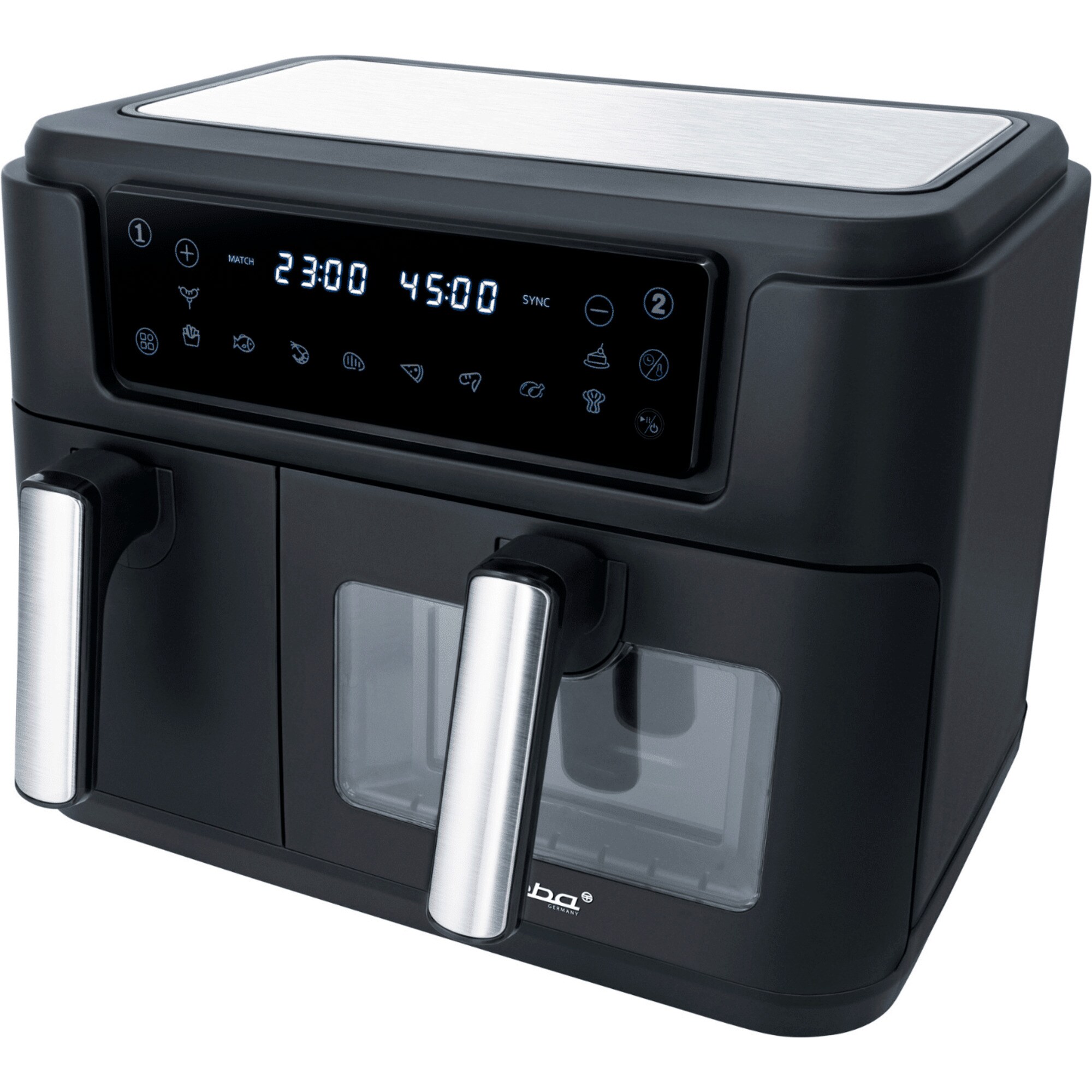 Steba Heißluftfritteuse Doppel-Heißluftfritteuse HF 9500 DUO