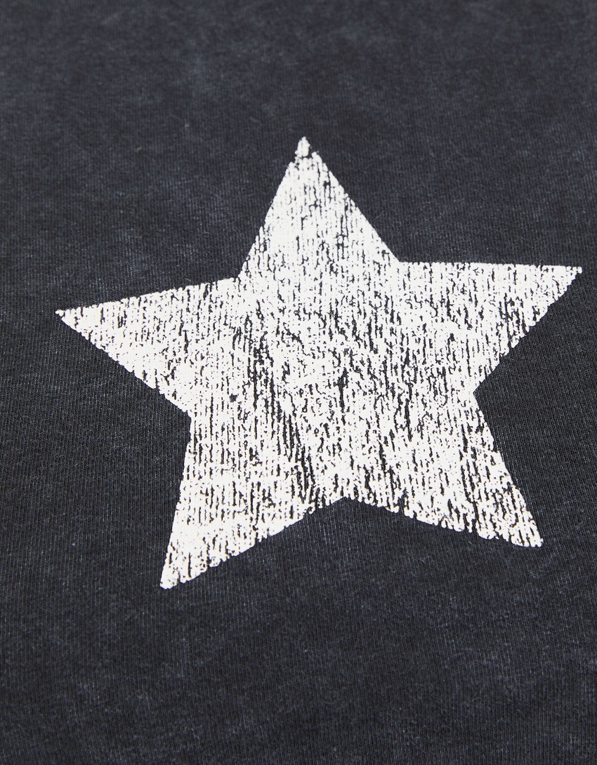 Camiseta de manga curta com estampa