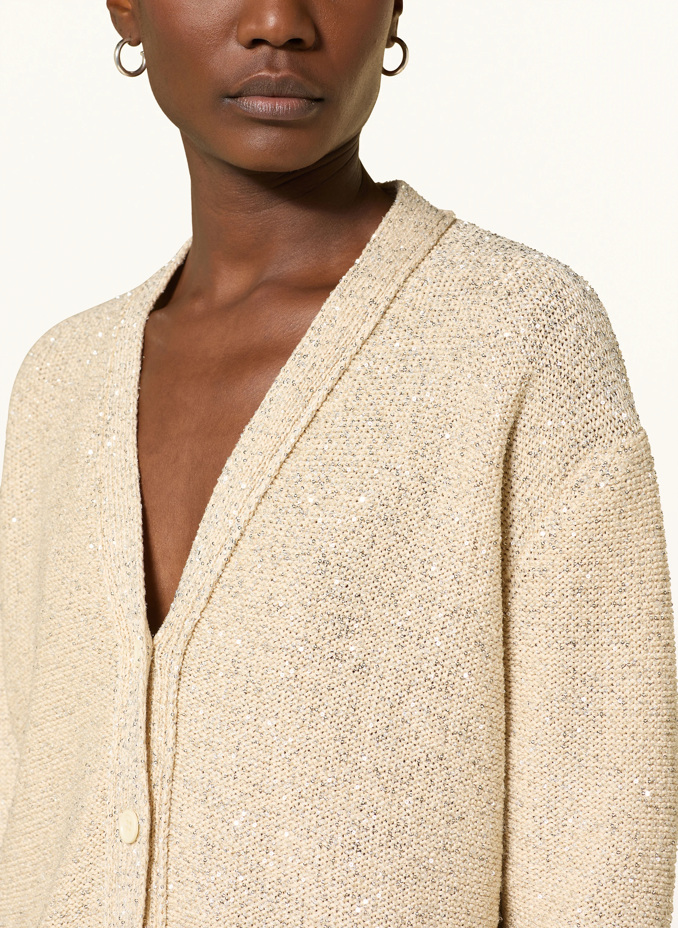 FABIANA FILIPPI Strickjacke mit Pailletten