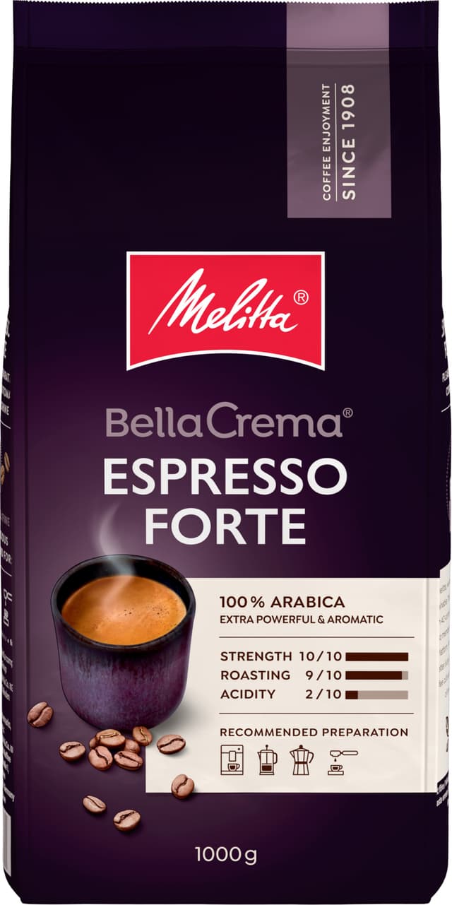 Melitta Bella Crema Espresso Forte kaffebønner 862 (1 kg)