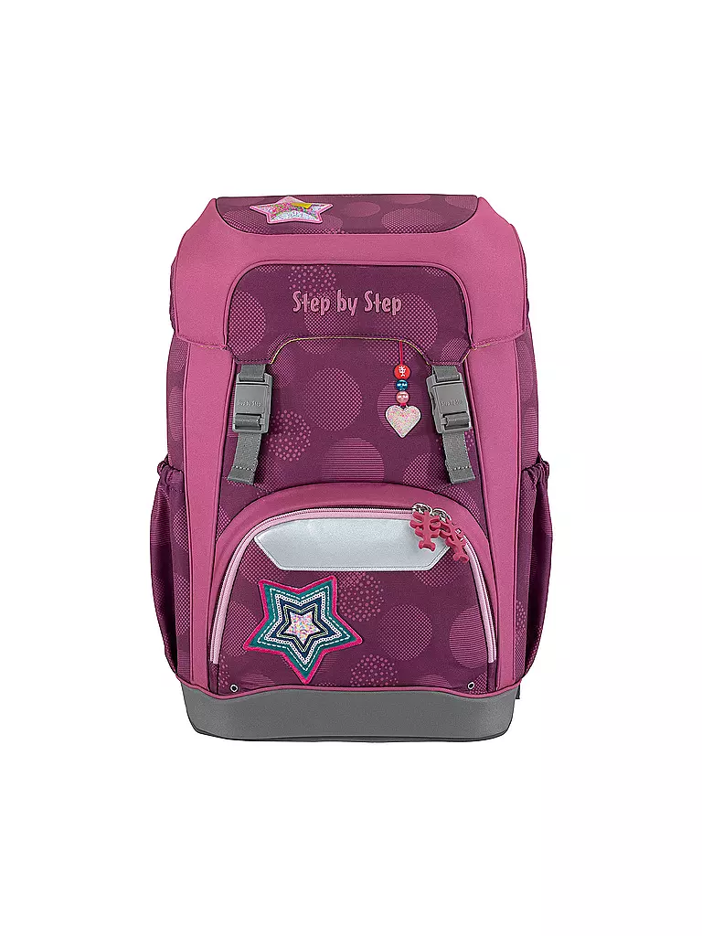 STEP BY STEP Schultaschen Set 5tlg Giant Glamour Star beere