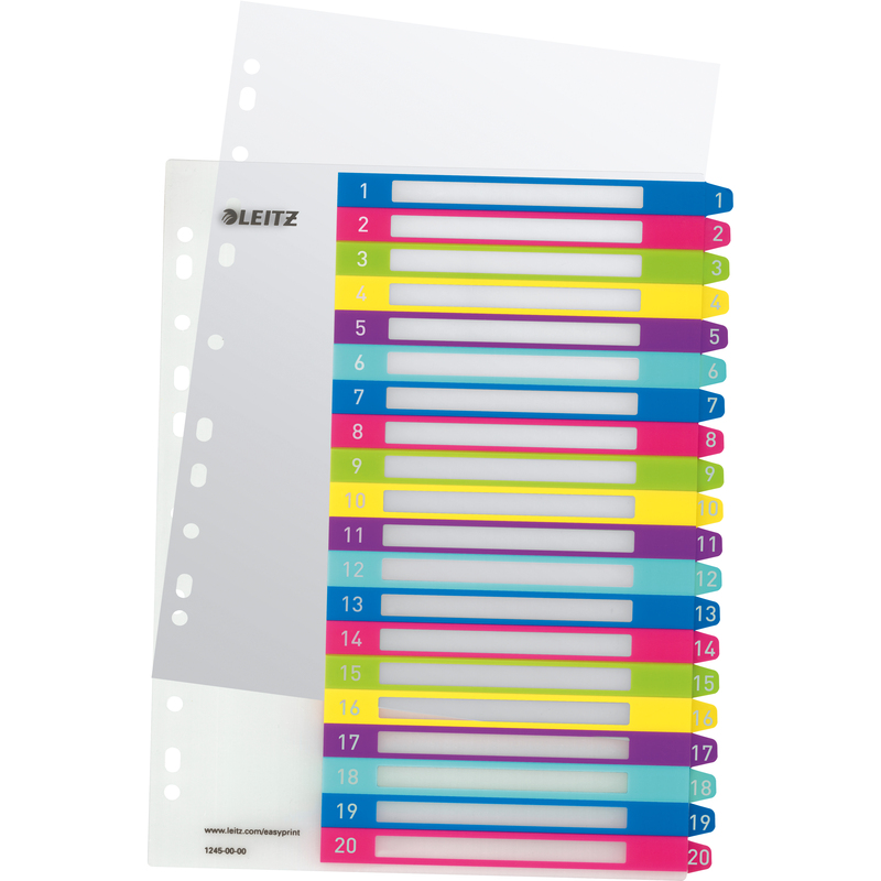 Leitz Register WOW, A4+, 1-20