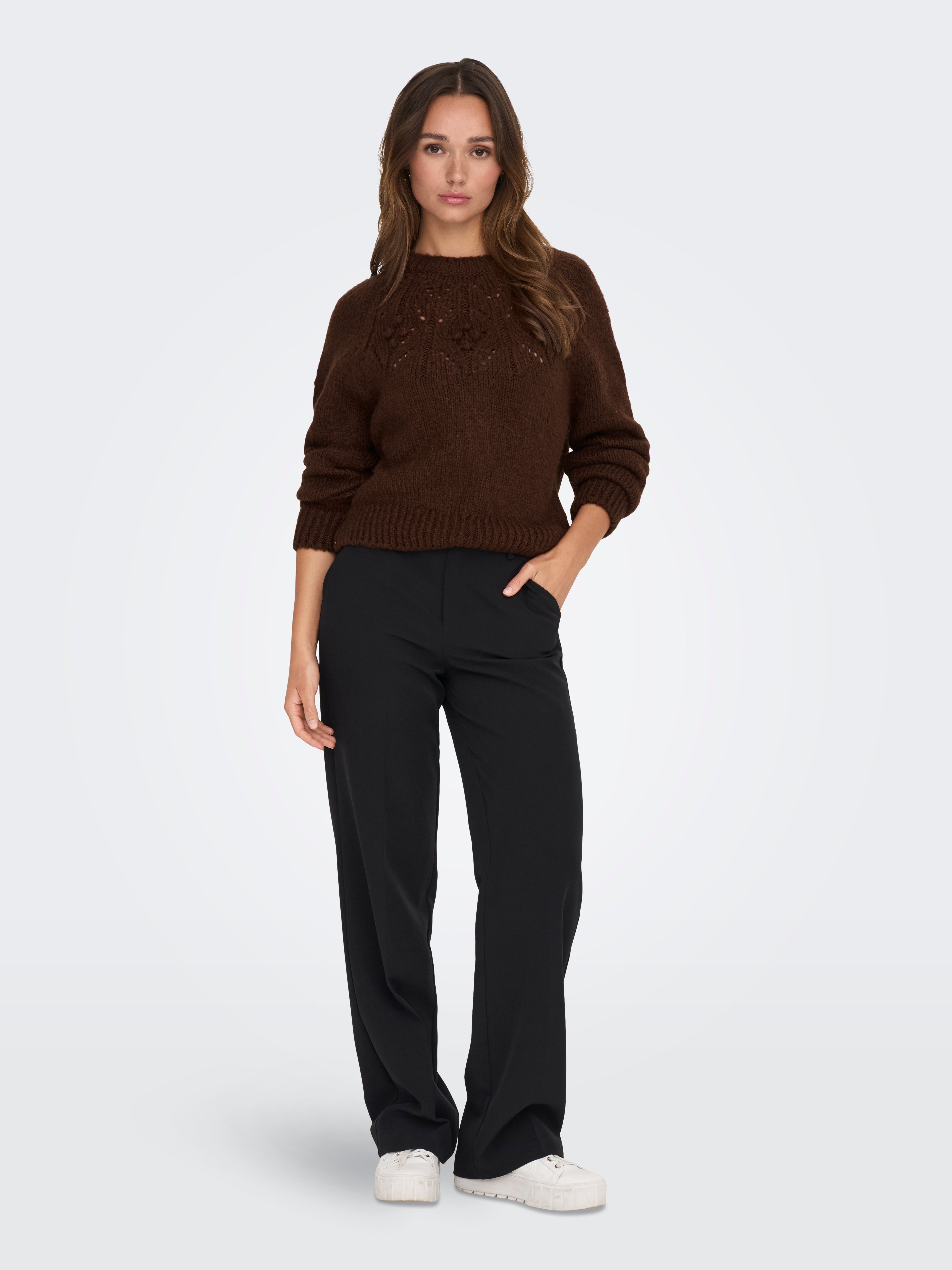 JDYDINEA Strickpullover Fondue Fudge