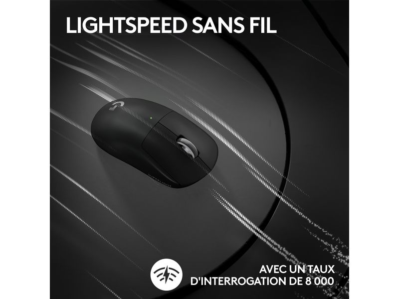 Logitech Gaming-Maus Pro X Superlight 2 Lightspeed Schwarz Extrem leichte Gaming-Maus mit leistungsvoller Performance