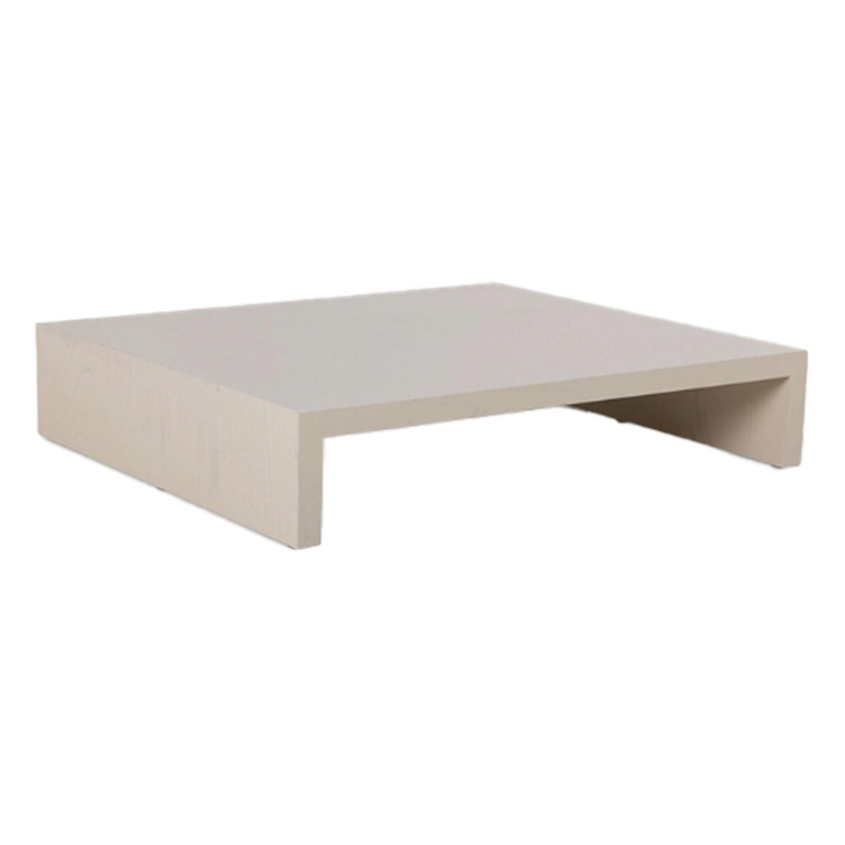 HKliving Wooden Plateau salontafel M 62x53 sand