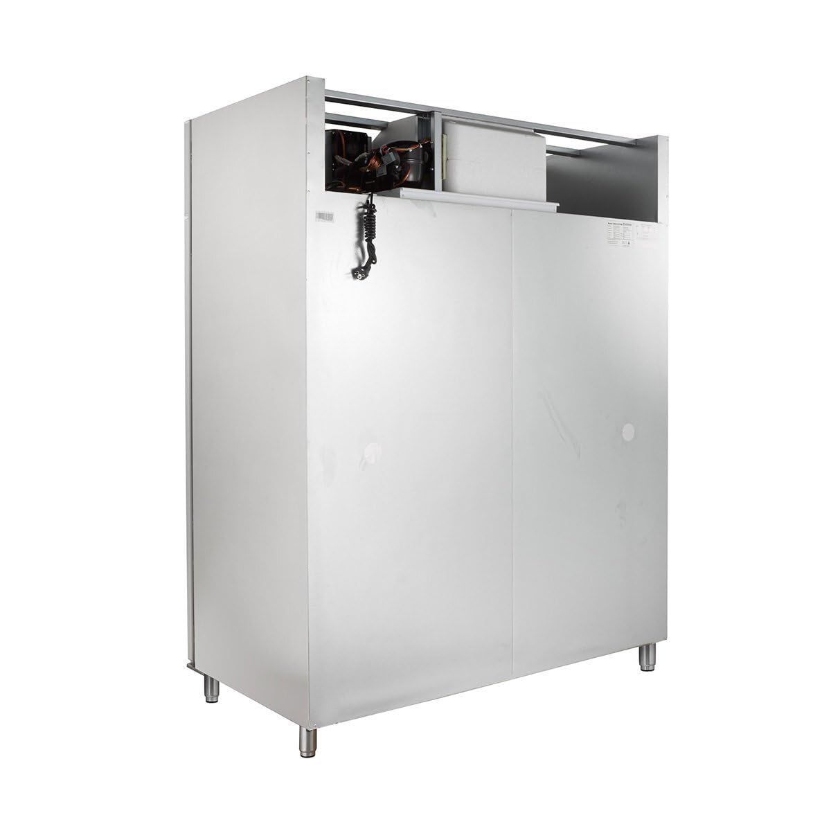 ECO 1300 GN 2/1 Monoblock Gastronomie Kühlschrank Gastronomiebedarf, 1350 Liter, Großvolumiger freistehender Gewerbekühlschrank, Energiesparend, Robuste Bauweise