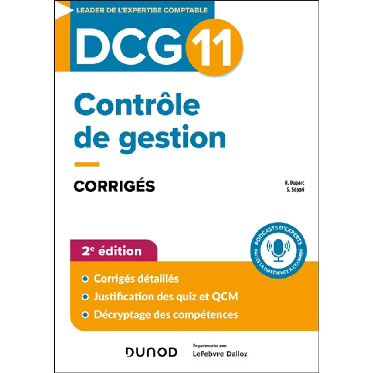 DCG 11, contrôle de gestion : corrigés