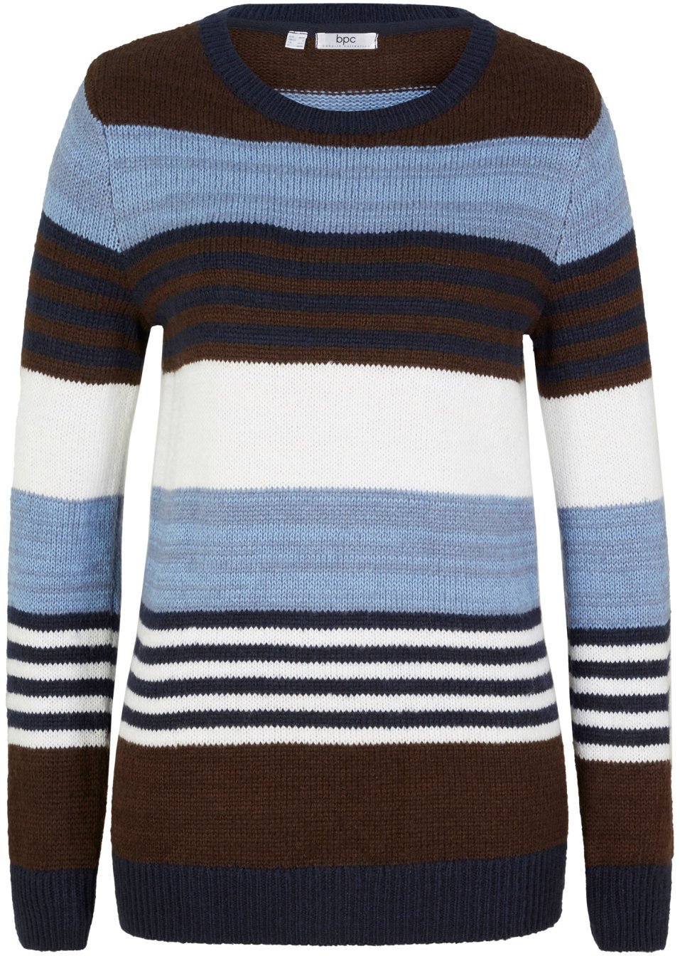 Pull en maille à rayures blocs