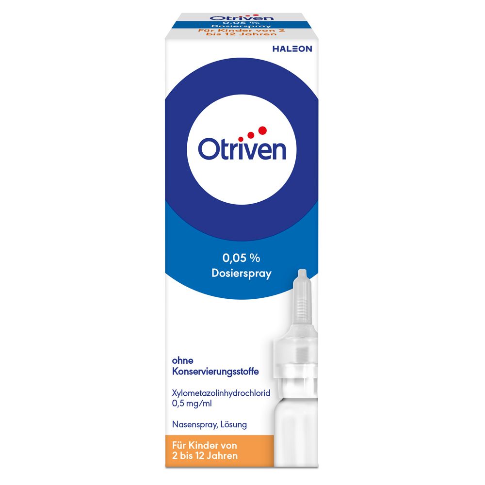 Otriven 0,05 % Nasenspray ohne Konservierungsstoffe für Kinder