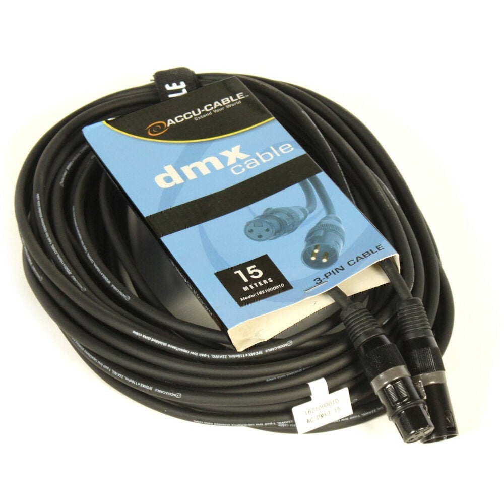 Accu-cable AC-DMX3/15 signaalkabel 15 meter 110 Ohm