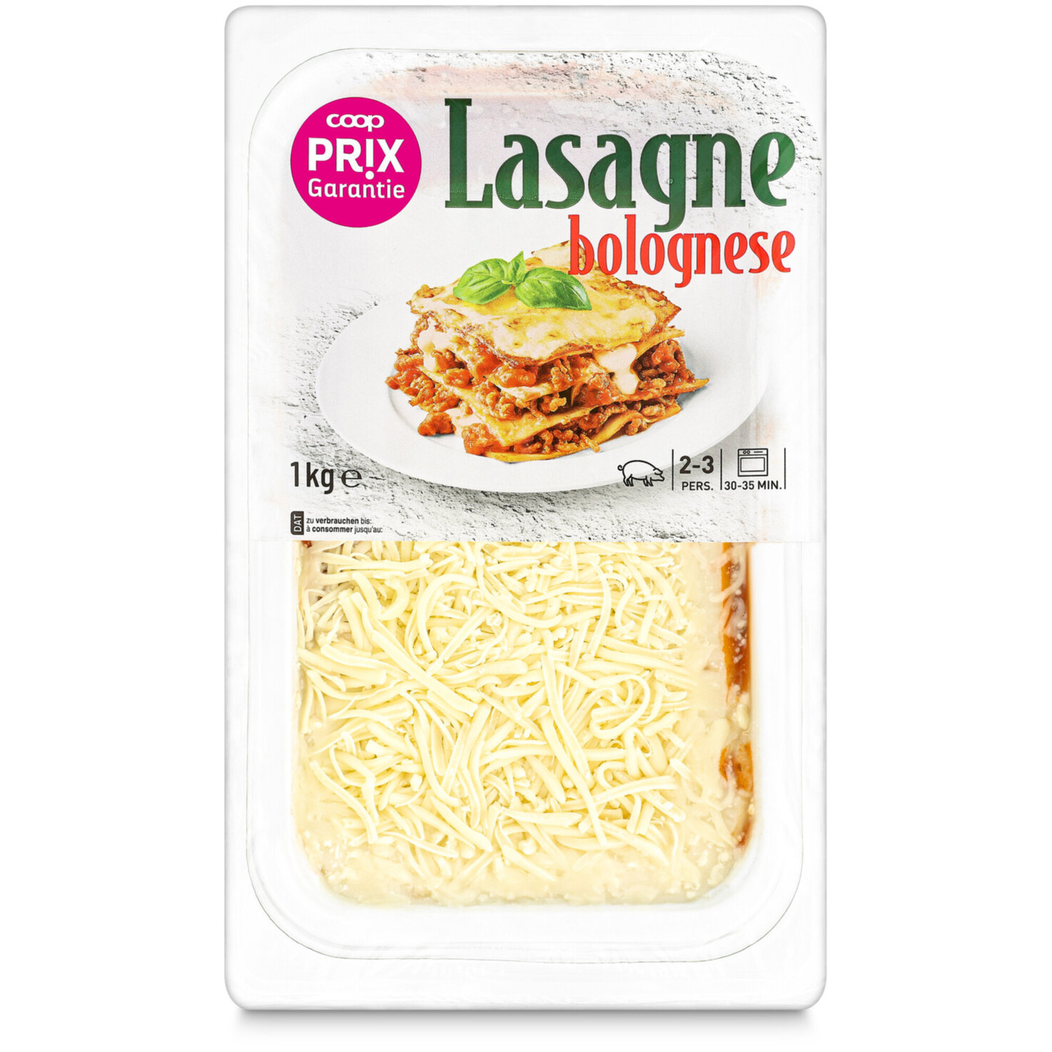 Prix Garantie Lasagne Bolognese Schweinefleisch
