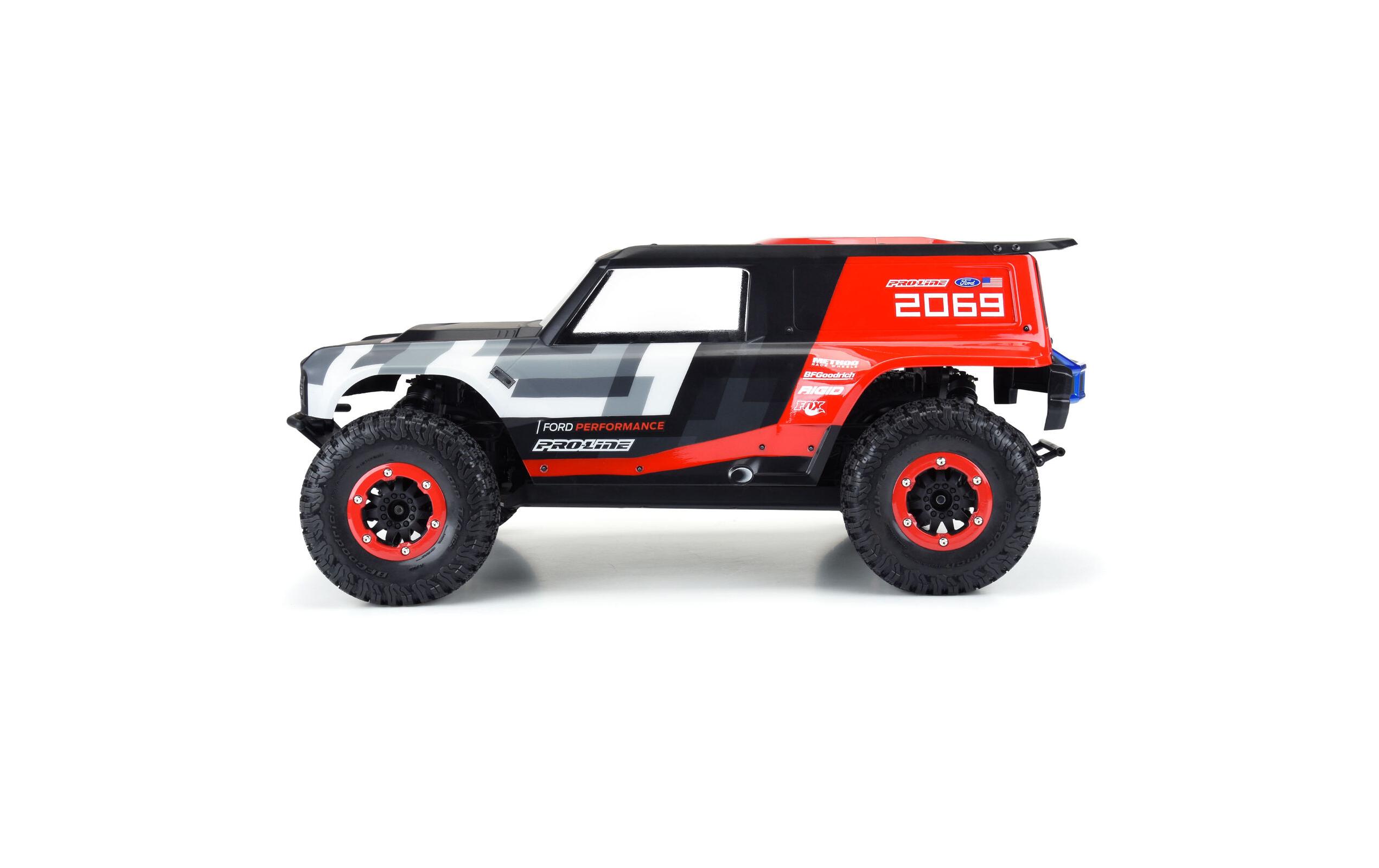 Karosserie Ford Bronco R unlackiert, 1:10Ford Bronco Race Truck Karosserie für SCT
