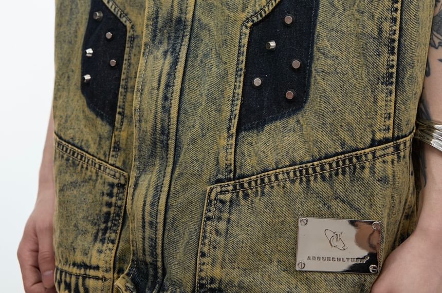 kooklay - Gewassen vest met studs