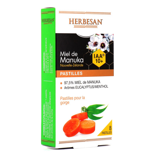 Herbesan Pastilles pour la Gorge Miel de Manuka