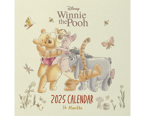 Winnie de Poeh wandkalender 2025, 30x30 cm
