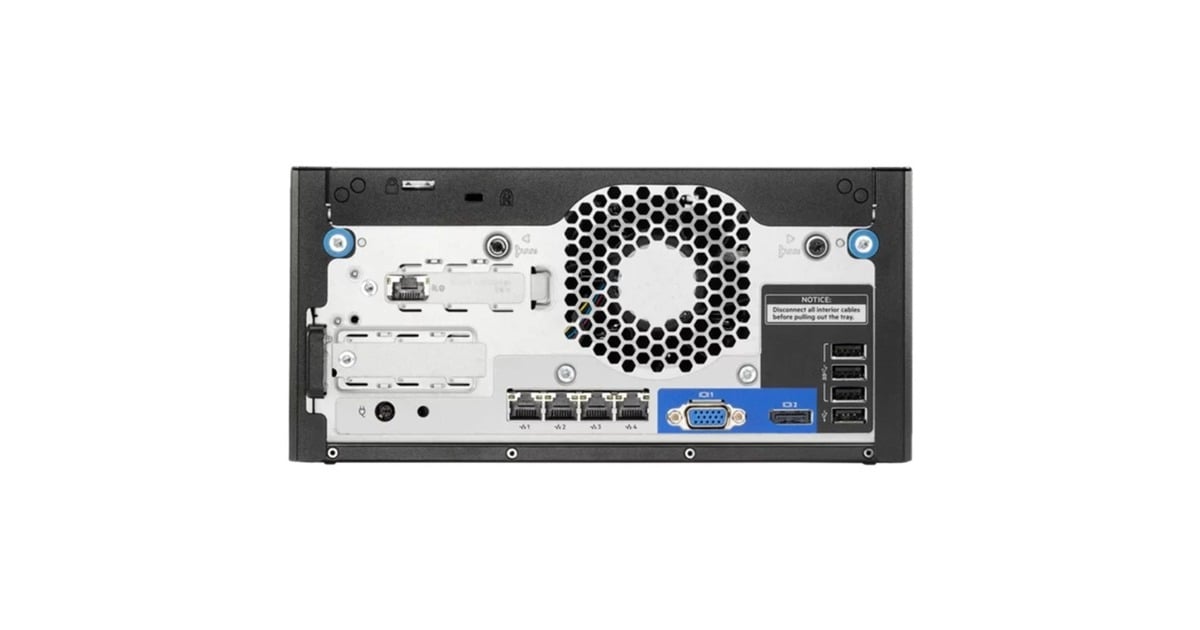 Hewlett Packard EnterpriseProLiant MicroServer Gen10 Plus v2 (P70335-425) serversysteem  (Zwart | Xeon E-2314 | 32 GB | 1 TB)
