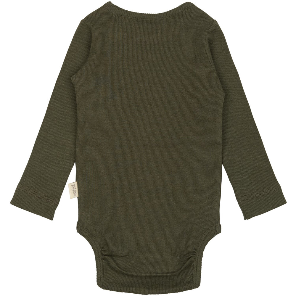 Køb Petit Piao Green Leaf Body L/S Modal