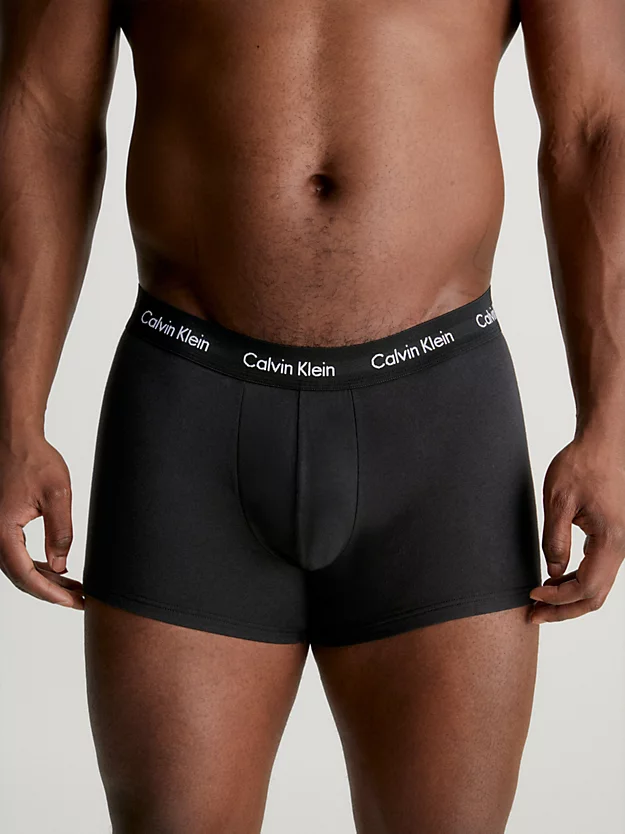 Conjunto de 3 cuecas boxer de cintura baixa tamanho grande