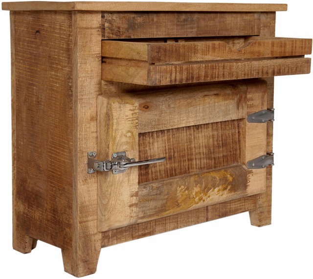 SIT Badkommode »Frigo« Mangoholz im Antik-Look mit Kühlschrankgriffen, Breite 67 cm