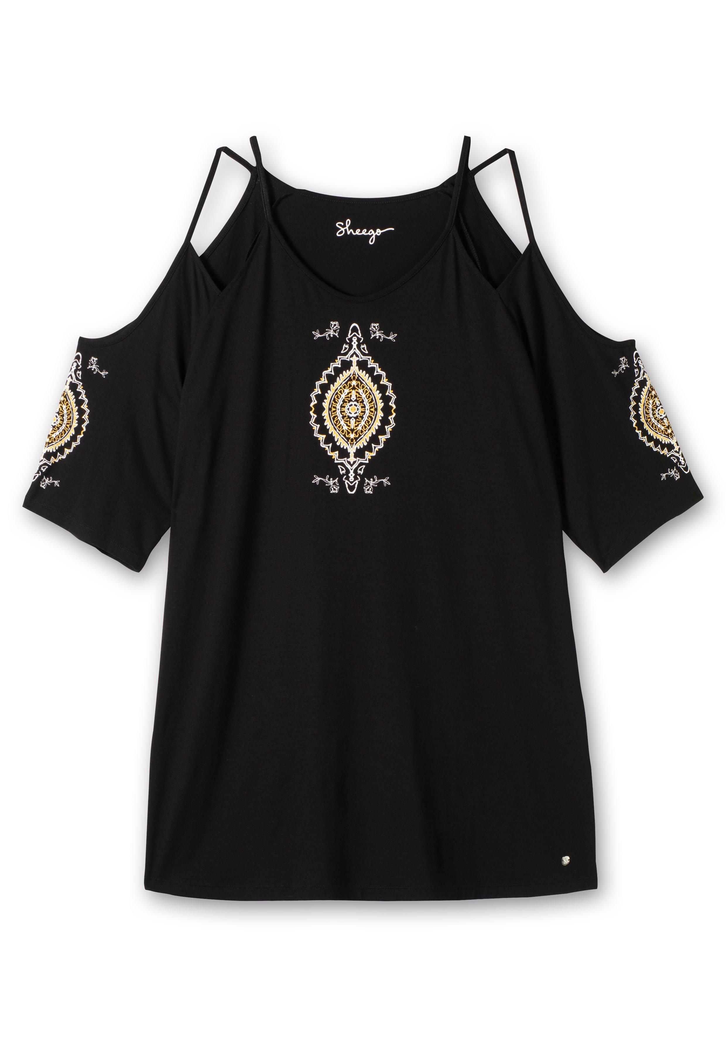 Set aus Strandshirt mit Cut-outs und Caprileggings