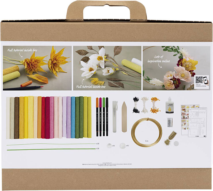 Creativ Company Maxi DIY Kit Crepepapir, Blomster