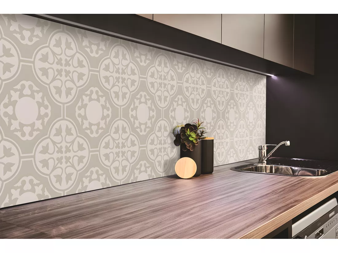 Panneaux muraux en vinyle, Planches en vinyle adhésives - 100x50 cm - Fleurs décoratives