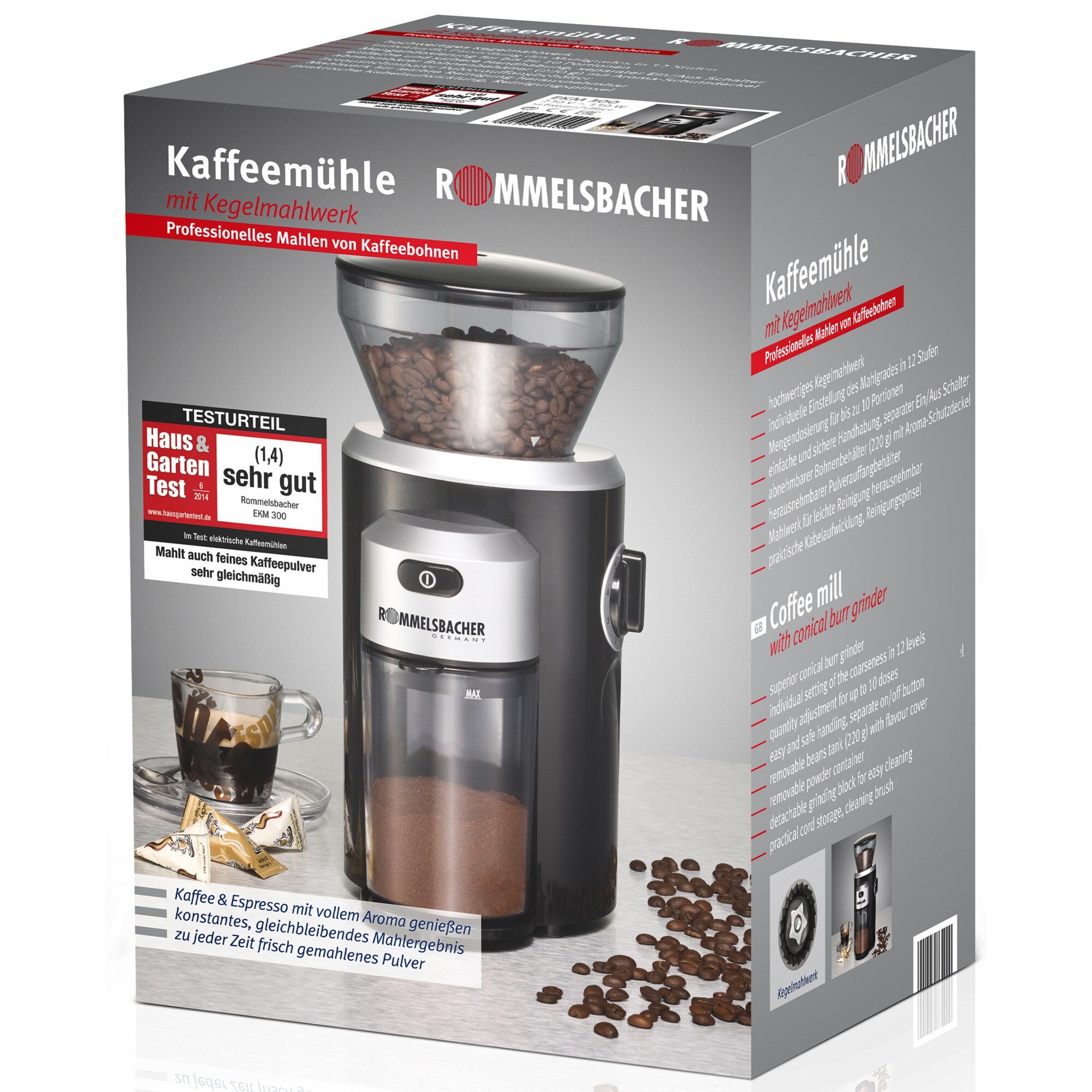 Rommelsbacher Kaffeemühle Kaffeemühle EKM 300