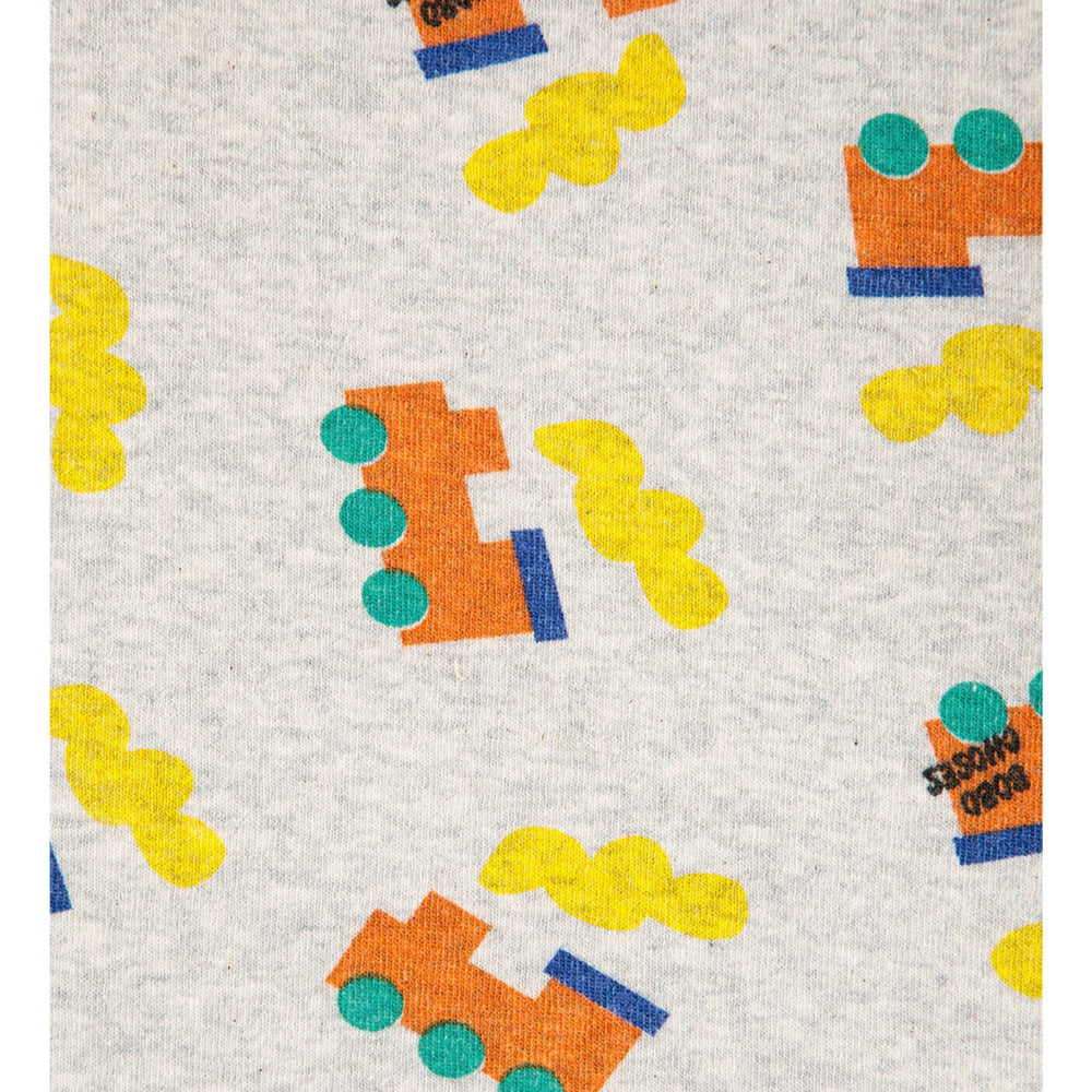 Køb Bobo Choses Light Heather Grey Bobo Choo Choo All Over Body
